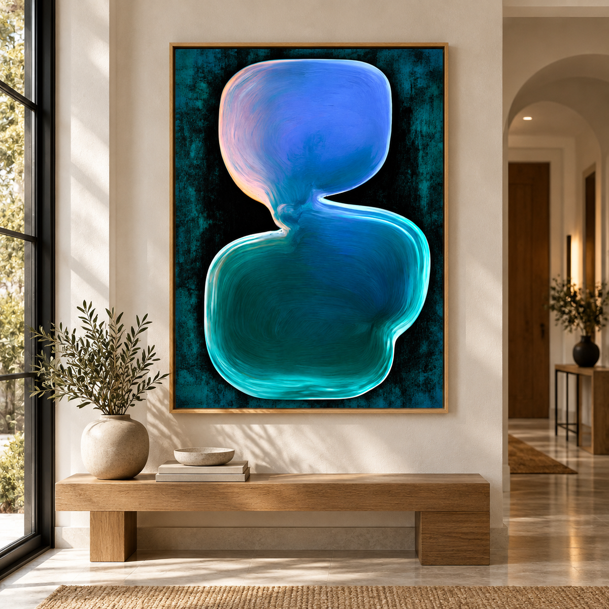 Blue and Teal Wall Art – Coral Current by Rossetti Art
