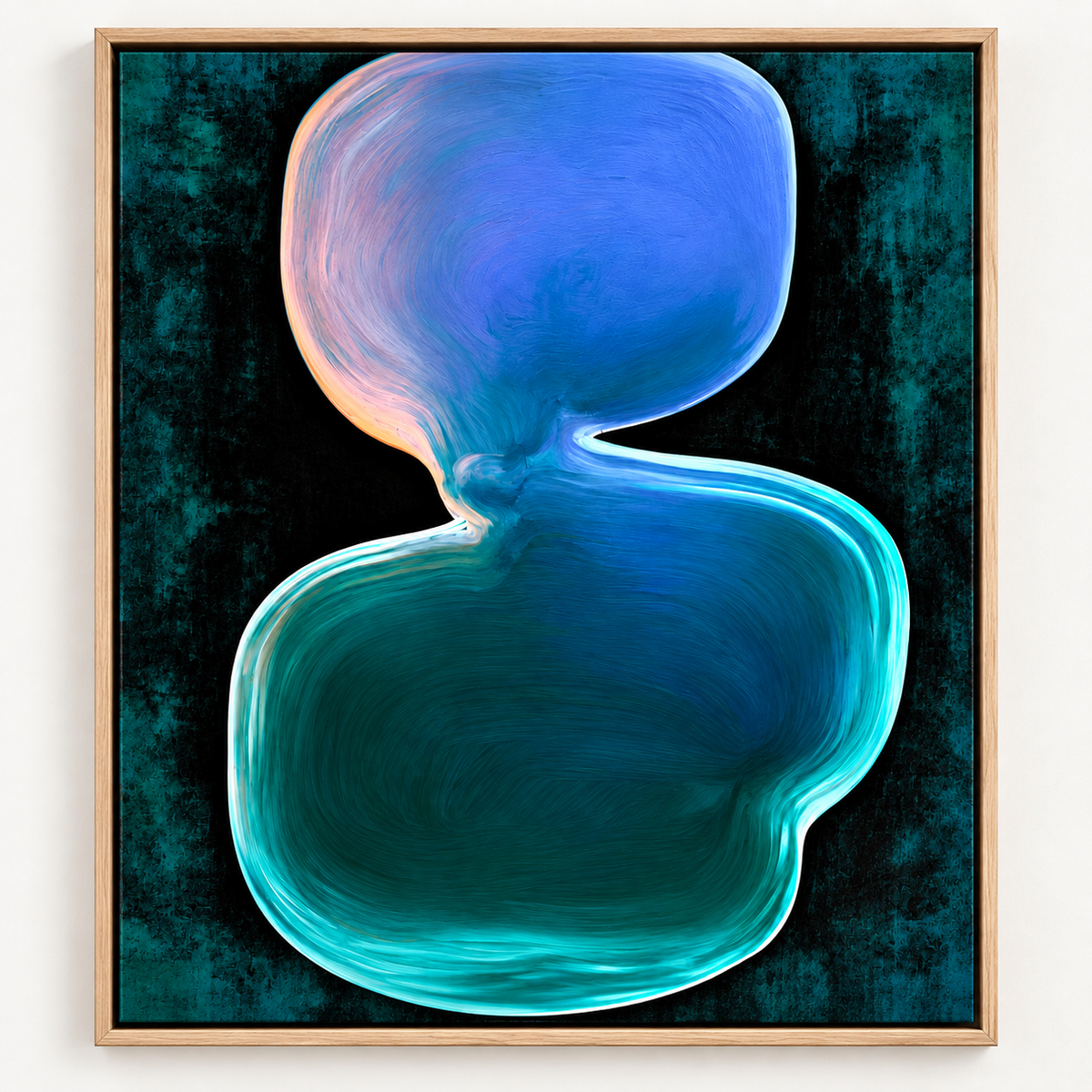 Blue and Teal Wall Art – Coral Current by Rossetti Art