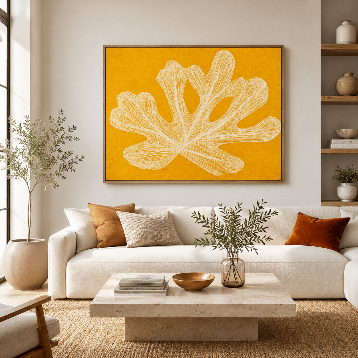 Blue Botanical Wall Art Print— Cyanotype | Rossetti Art