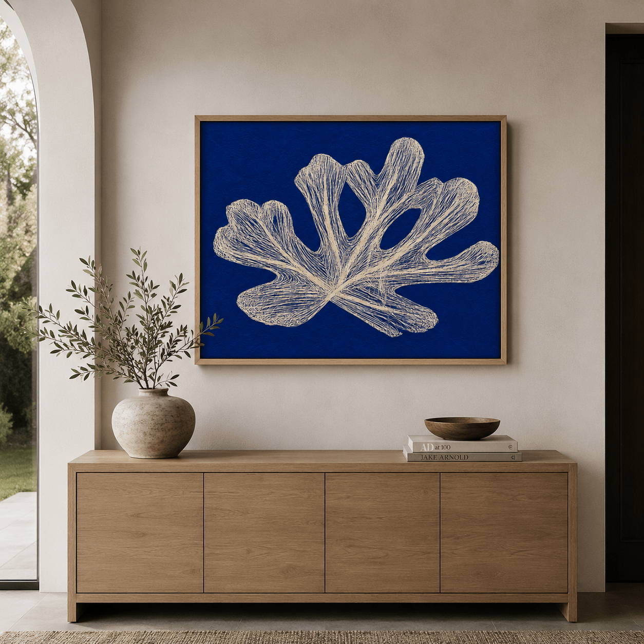 Blue Botanical Wall Art Print— Cyanotype | Rossetti Art