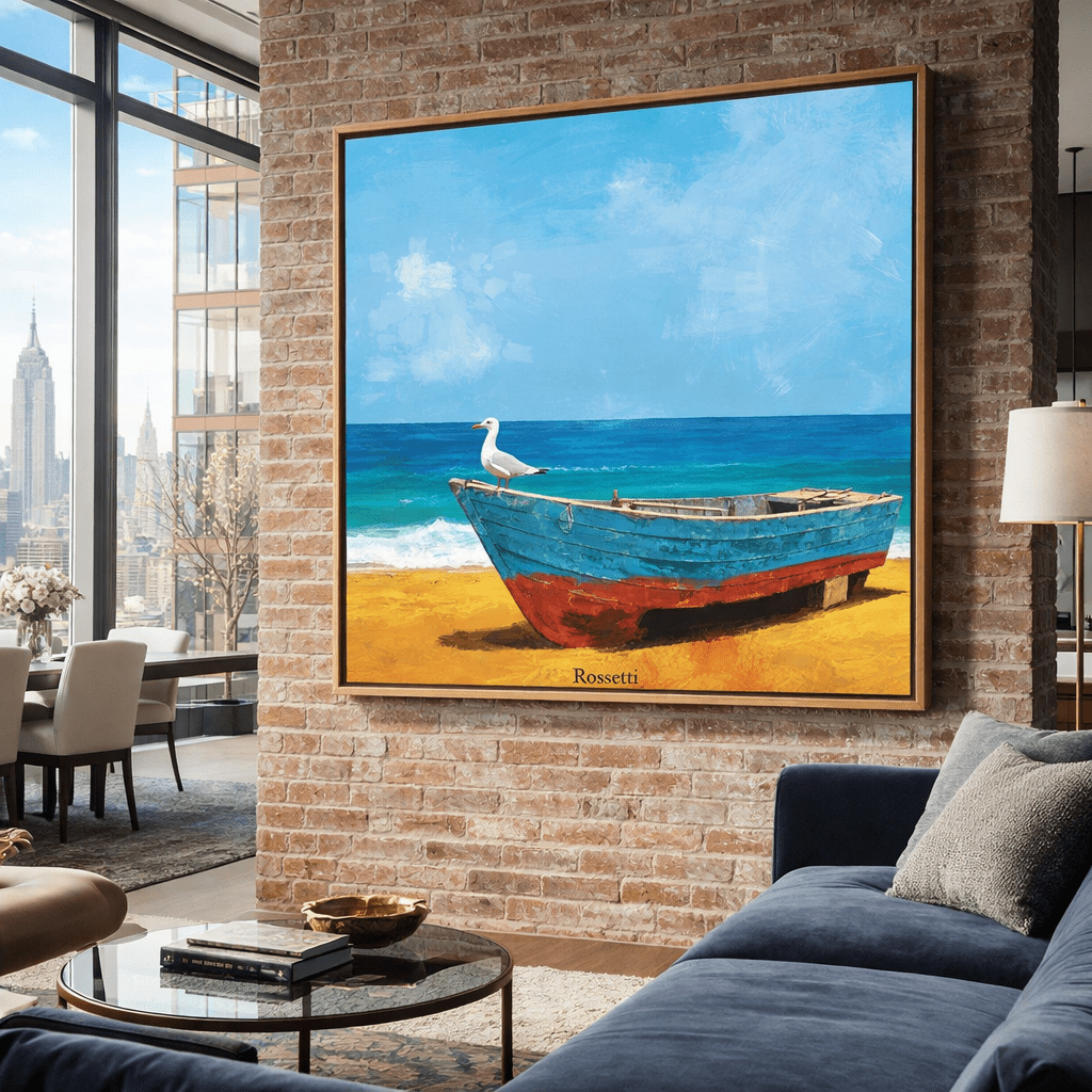 Boat Painting on Canvas