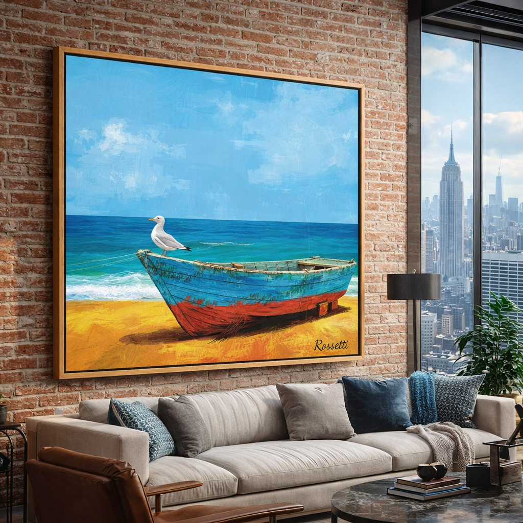 Boat Painting on Canvas