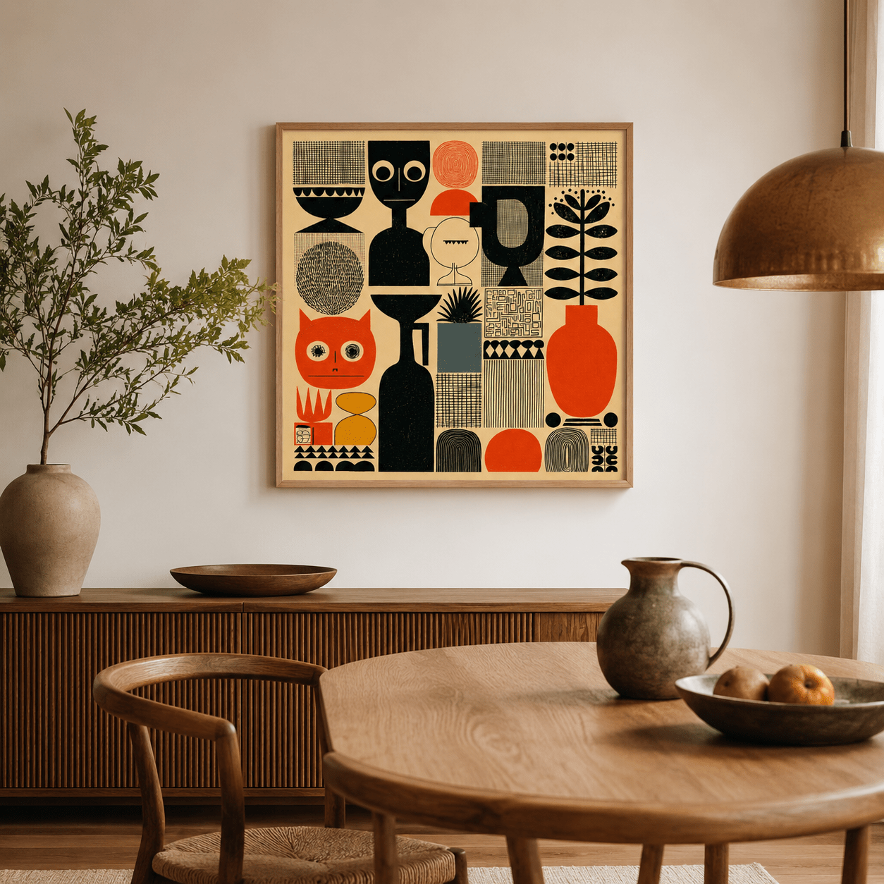 Boho Wall Art Canvas Print — The Cabinet by Rossetti Art