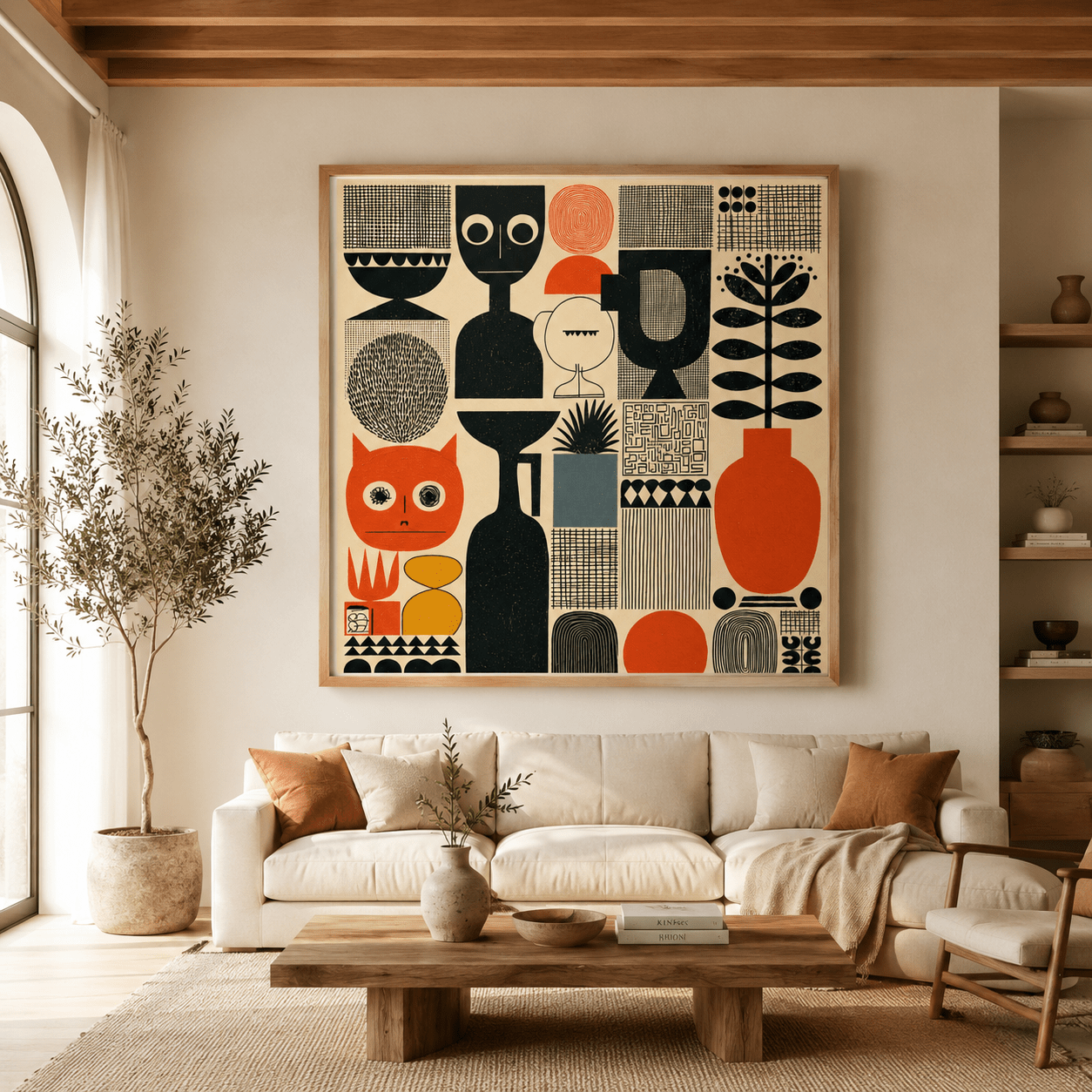 Boho Wall Art Canvas Print — The Cabinet by Rossetti Art