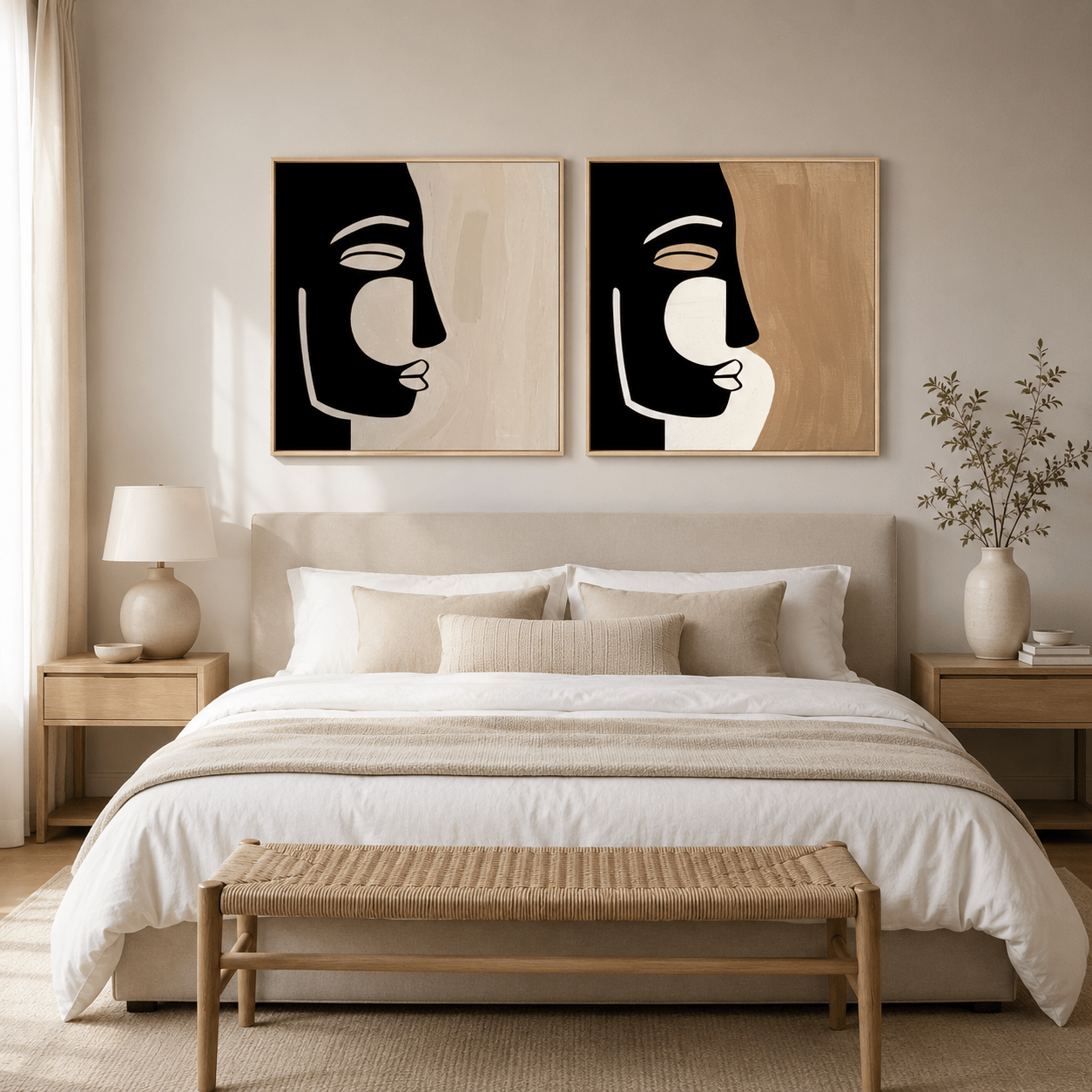 Boho Wall Art Set of 2 