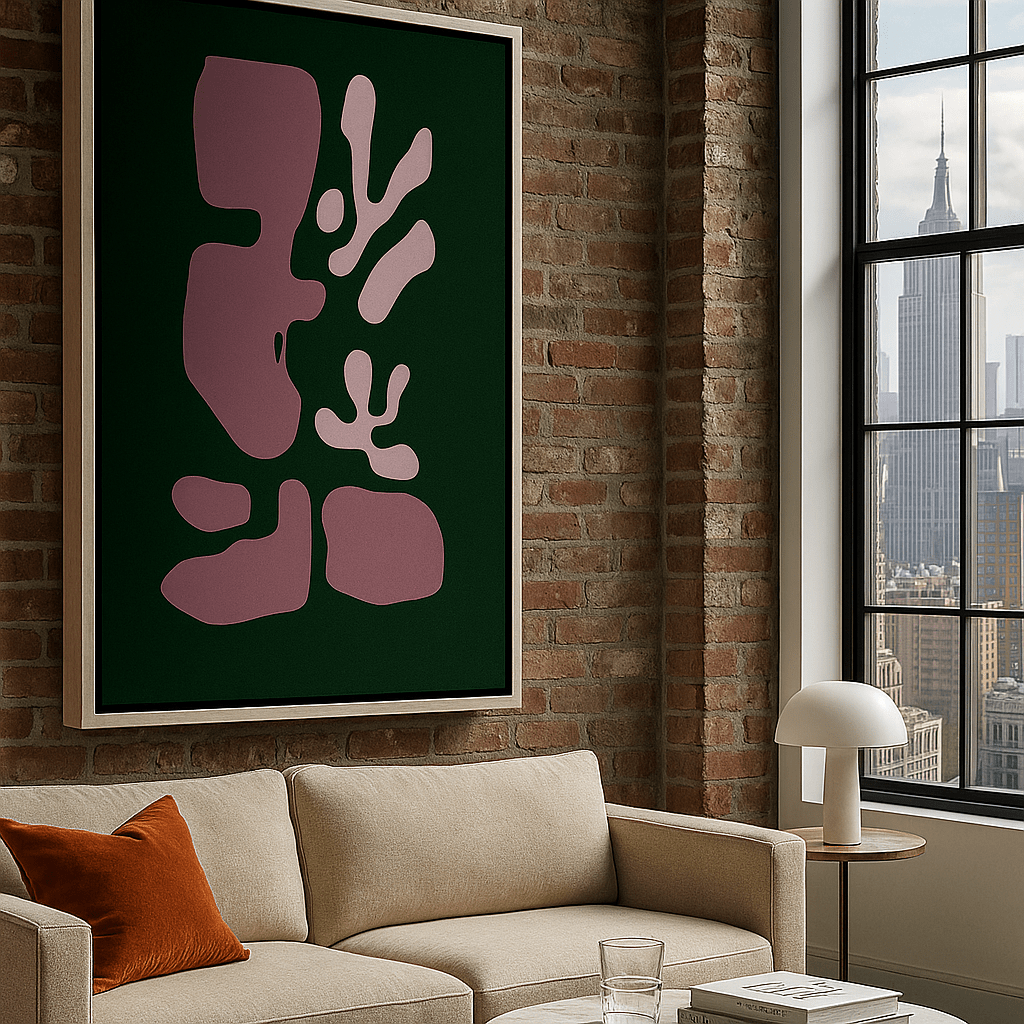 Canvas Print : Abstract Botanic Forms – Mid Century Abstract Canvas Art - Chiara Rossetti