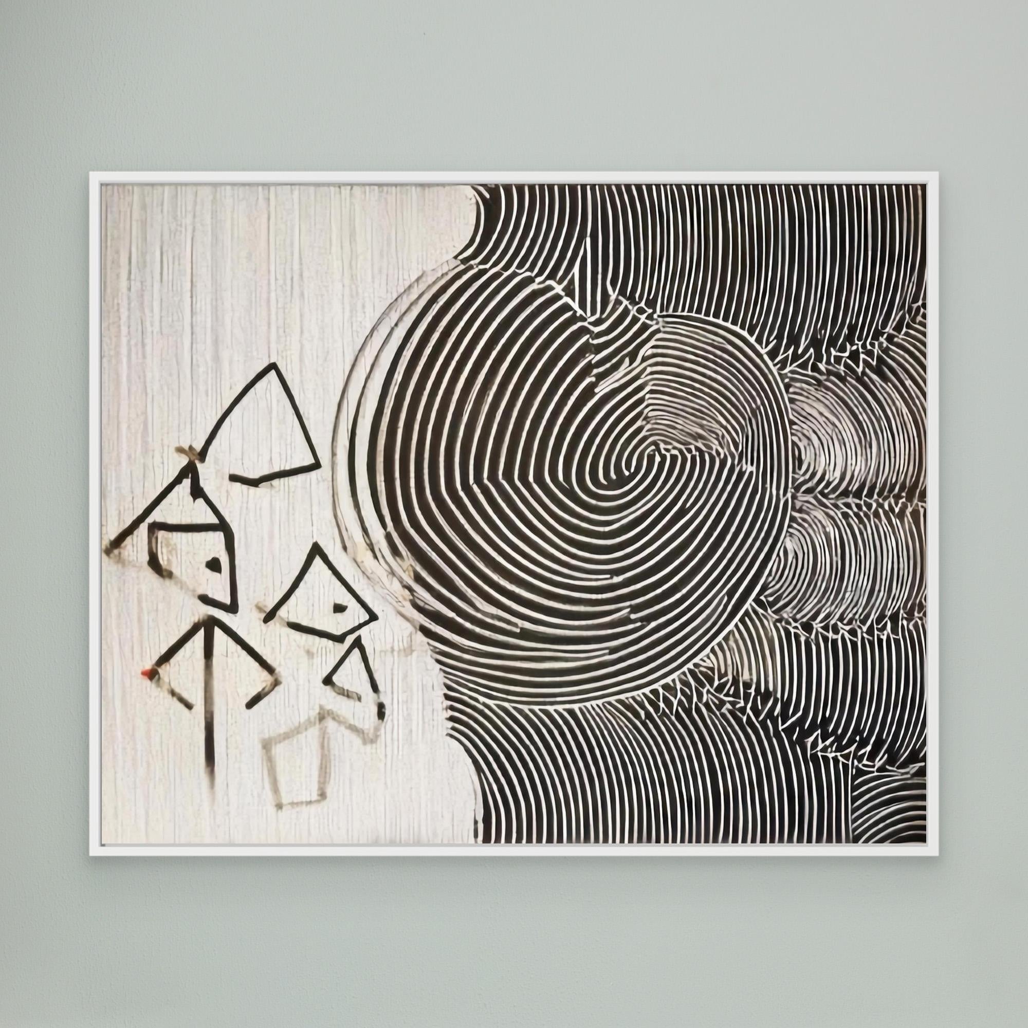 Canvas Print : Abstract Confluence - Modern Ripple Effect Canvas Art - Chiara Rossetti