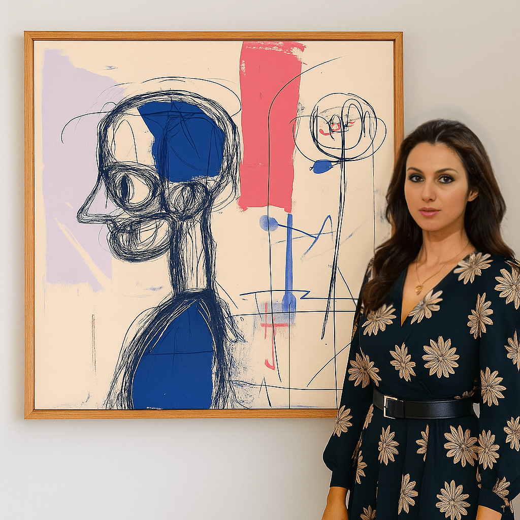 Canvas Print : "Abstract Contemplation" - Chiara Rossetti