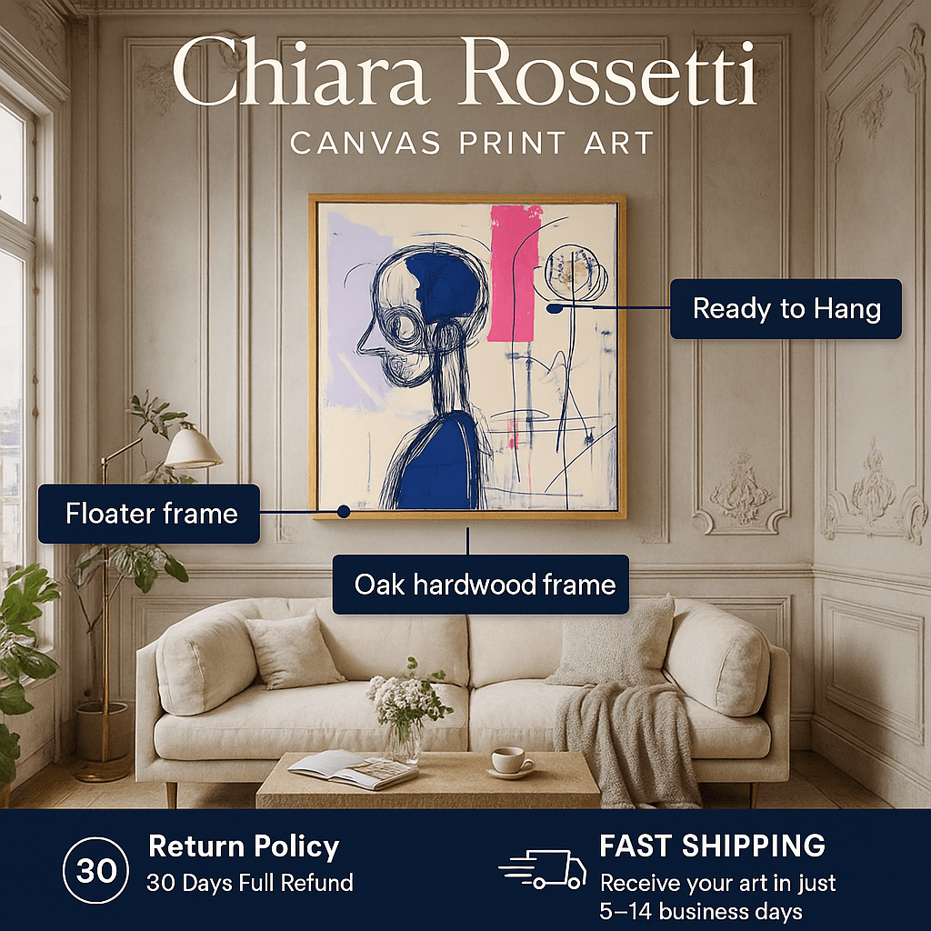 Canvas Print : "Abstract Contemplation" - Chiara Rossetti