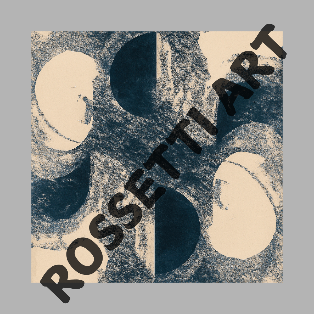 Canvas Print: "Abstract Dark Flow" – Black Framed Abstract Artwork - Chiara Rossetti