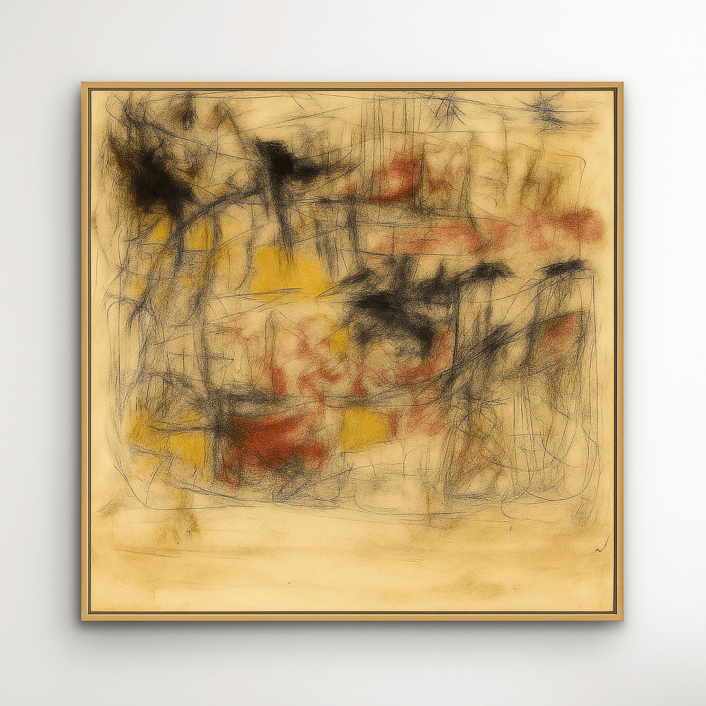 Canvas Print: Abstract Expressionist Canvas Print in Warm Tones – Gallery - Quality Modern Wall Art | Rossetti Art modern abstract canvas wall art by Rossetti Art – luxury interior design artwork for living room, bedroom, office – abstract wall art contemporary wall design extra large canvas wall art for living room