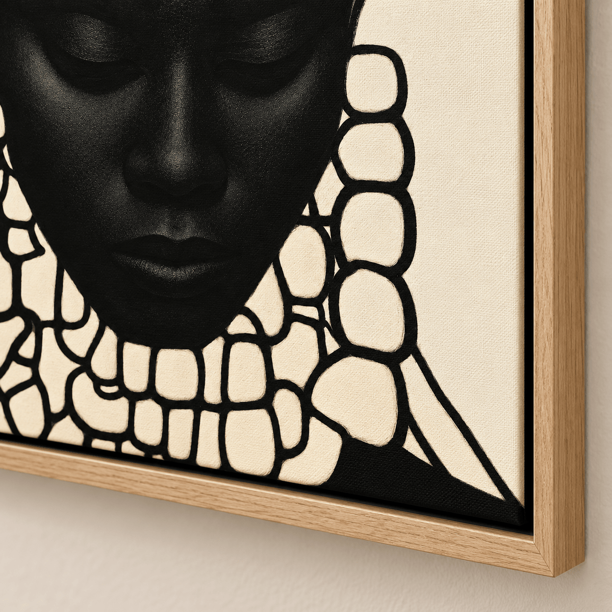African American Canvas Art – Quiet Regalia detail by Rossetti Art