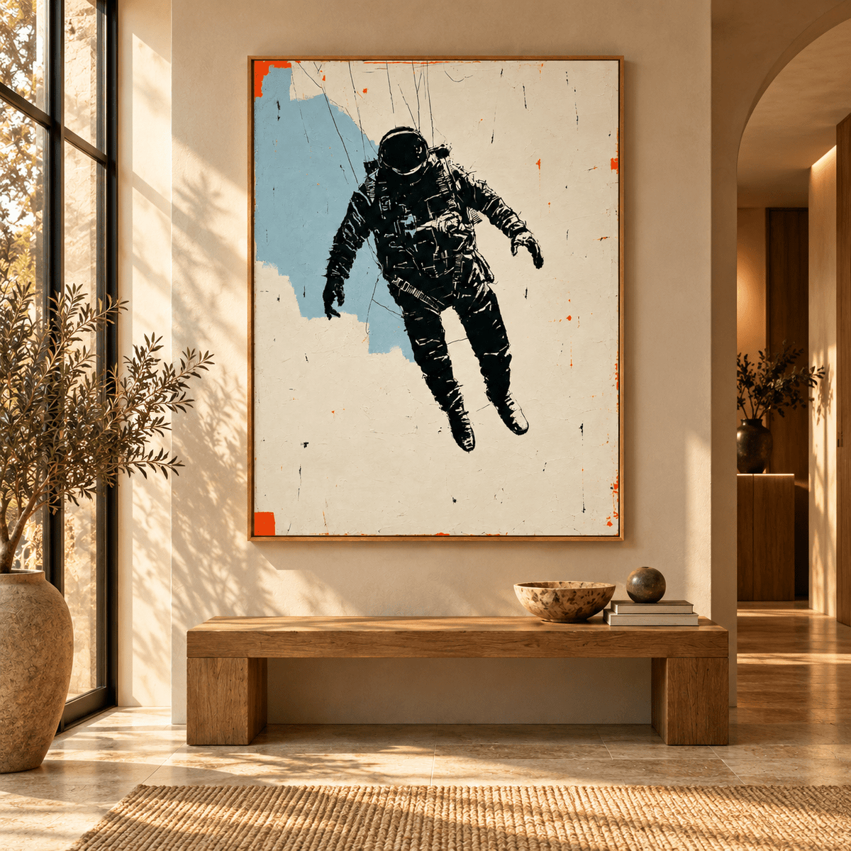 Astronaut Artwork – Tethered by Rossetti Art