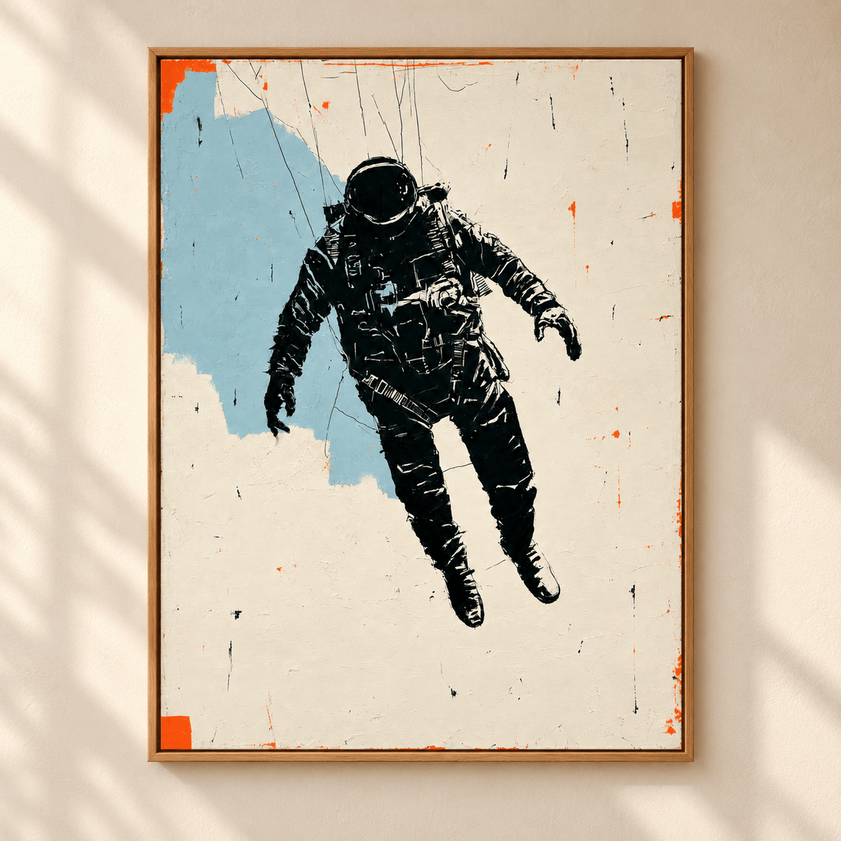 Astronaut Artwork – Tethered by Rossetti Art