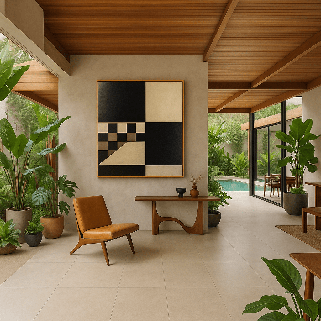 Canvas Print : Balanced Code – Black & Beige Minimalist Geometric Canvas Print modern abstract canvas wall art by Rossetti Art – luxury interior design artwork for living room, bedroom, office – black and beige wall art Black And White Art Black and white artwork