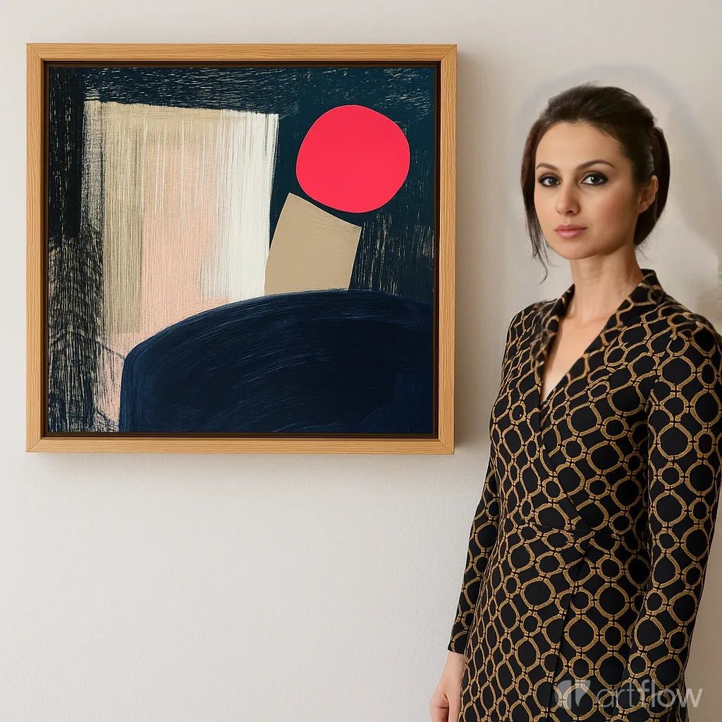 Canvas Print : Bold Horizons - Abstract Geometric Wall Art modern abstract canvas wall art by Rossetti Art – luxury interior design artwork for living room, bedroom, office – Abstract Canvas Art abstract geometric wall art Contemporary wall art