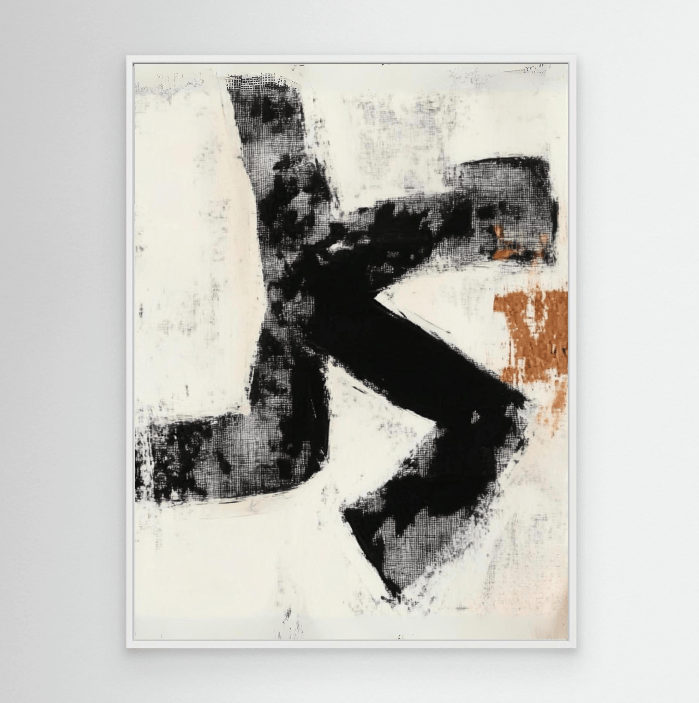 Canvas Print : "Bold Simplicity" – Minimalist Textured Print modern abstract canvas wall art by Rossetti Art – luxury interior design artwork for living room, bedroom, office – contemporary art piece Contemporary Canvas Art Contemporary canvas print