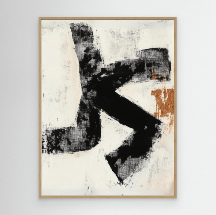 Canvas Print : "Bold Simplicity" – Minimalist Textured Print modern abstract canvas wall art by Rossetti Art – luxury interior design artwork for living room, bedroom, office – contemporary art piece Contemporary Canvas Art Contemporary canvas print