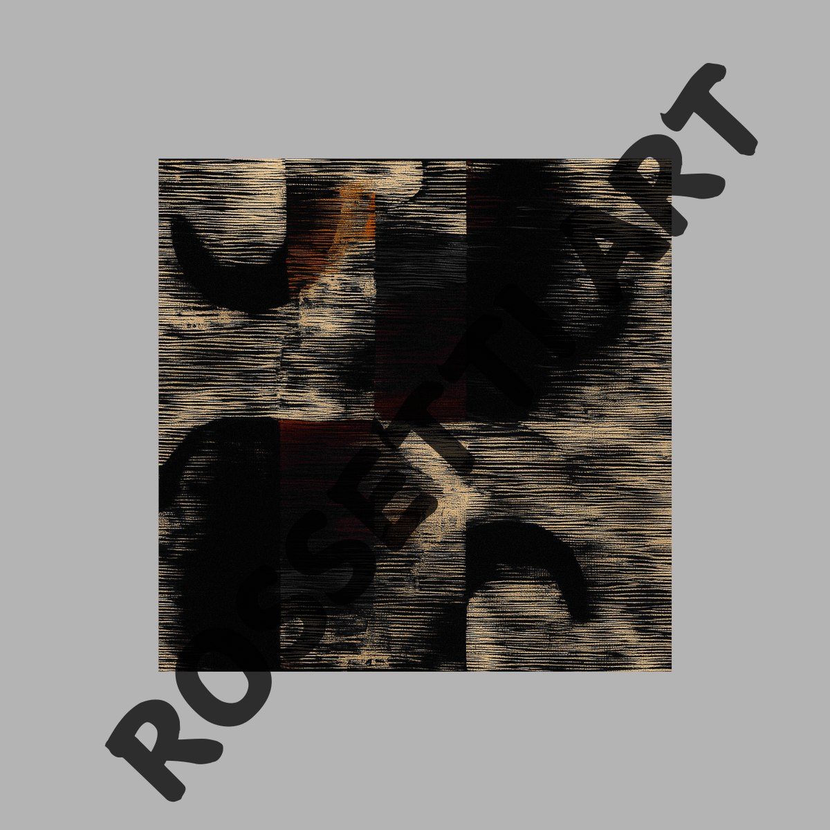 Canvas Print: Burnt Static | Abstract Canvas Print for Bold Walls - Chiara Rossetti