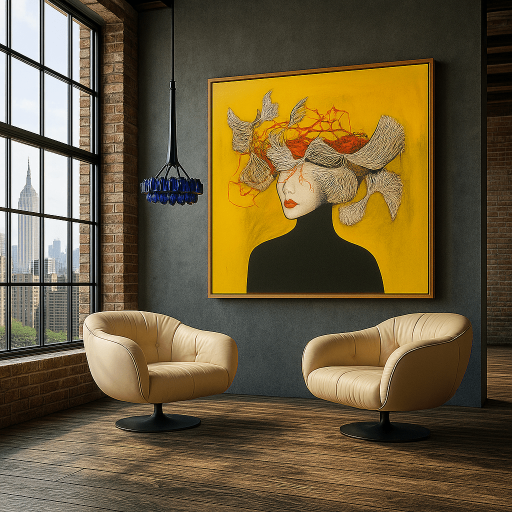 Canvas Print - Butterfly Dreams - Modern Portrait Canvas Art | Abstract Wall Decor - Chiara Rossetti