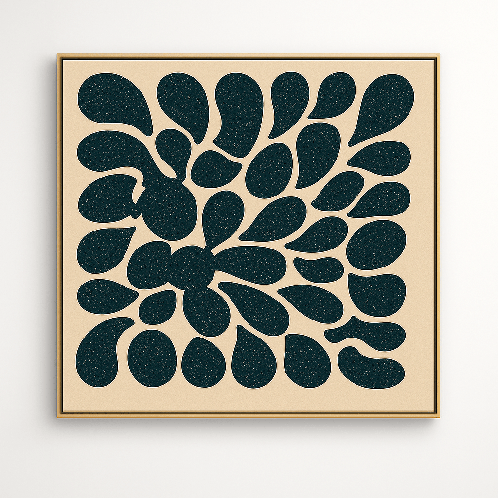 Canvas Print: Celestial Flow – Modern Minimalist Abstract Canvas Print | Luxury Wall Art by Rossetti Art modern abstract canvas wall art by Rossetti Art – luxury interior design artwork for living room, bedroom, office – abstract wall art canvas print art Chiara Rossetti