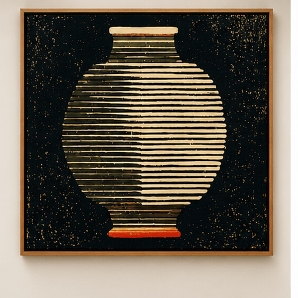 Ceramic Wall Art – Midnight Vessel by Rossetti Art