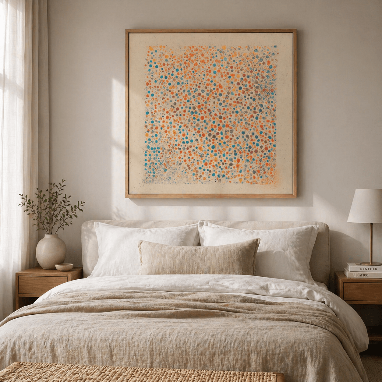 Colorful Abstract Art Canvas Print — Chromatic Bloom by Rossetti Art