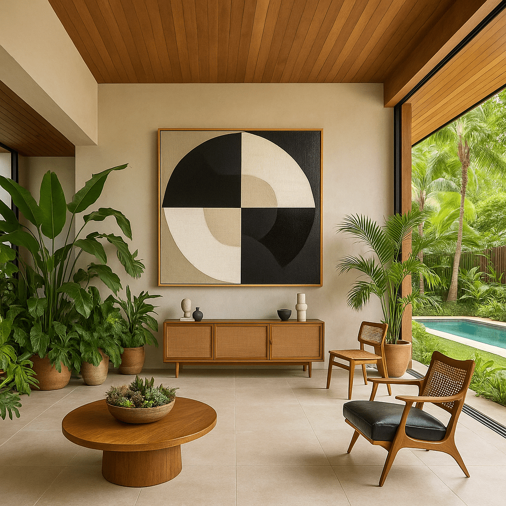 Canvas Print : Circle of Tones – Neutral Geometric Minimalist Canvas Wall Art modern abstract canvas wall art by Rossetti Art – luxury interior design artwork for living room, bedroom, office – Contemporary Art for Sale contemporary art piece Contemporary art print