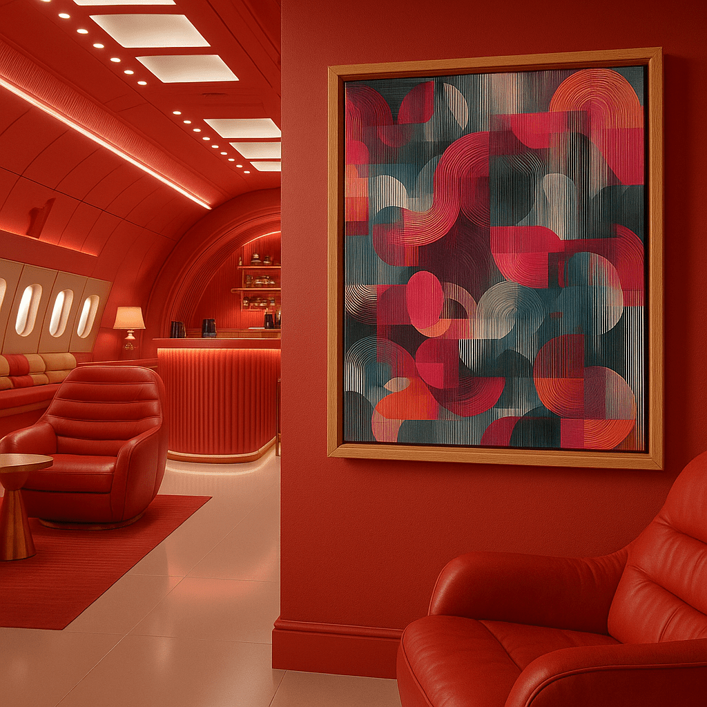 Canvas Print : Color Rush – Abstract Canvas Art – Bold Geometric Color Explosion - Chiara Rossetti