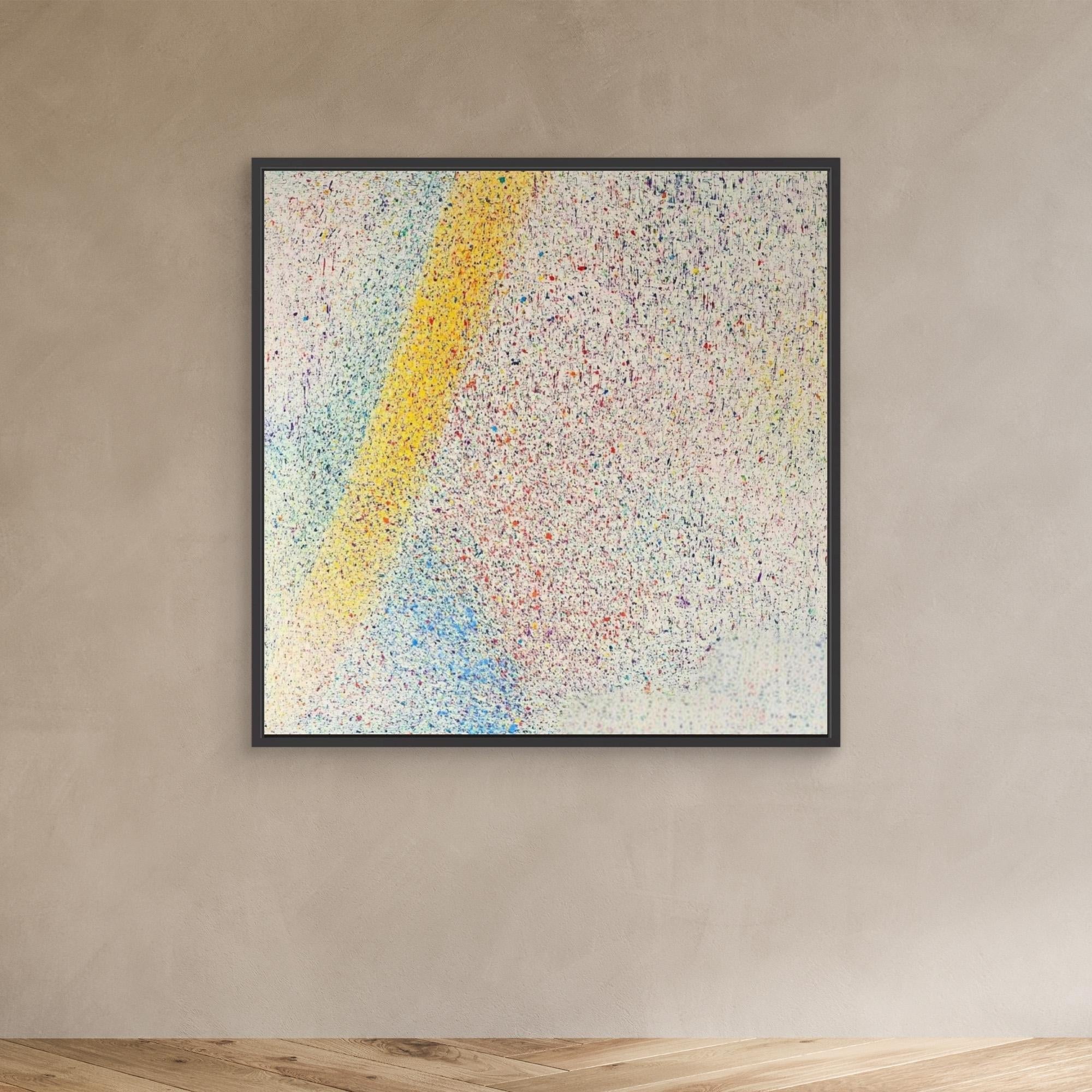 Canvas Print: "Colorful Symphony of Abstract Energy - Oversized Abstract Canvas Wall Art - Chiara Rossetti