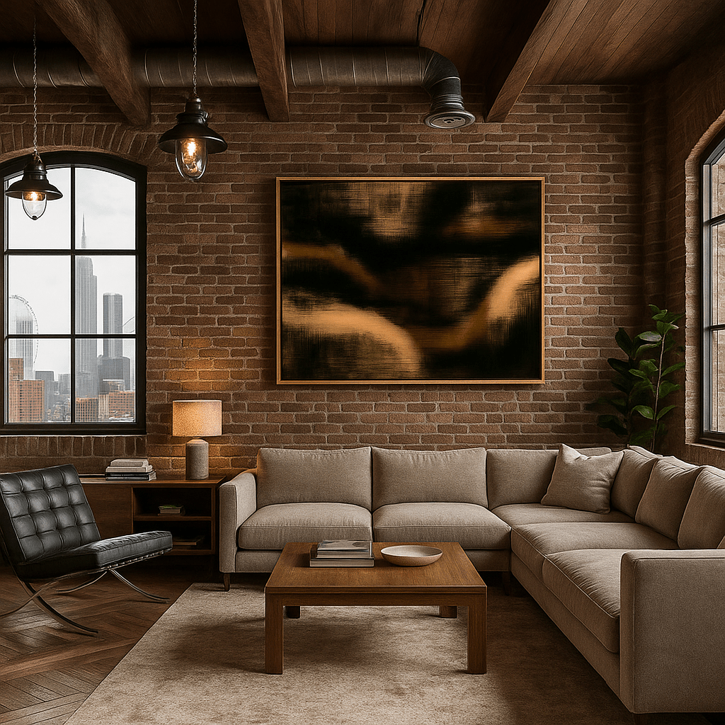 Canvas Print : Dark Shadow Script – Dark Minimalist Wall Canvas Art - Chiara Rossetti