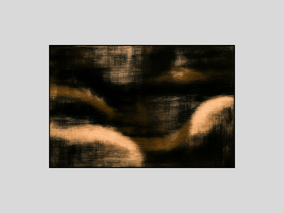 Canvas Print : Dark Shadow Script – Dark Minimalist Wall Canvas Art - Chiara Rossetti