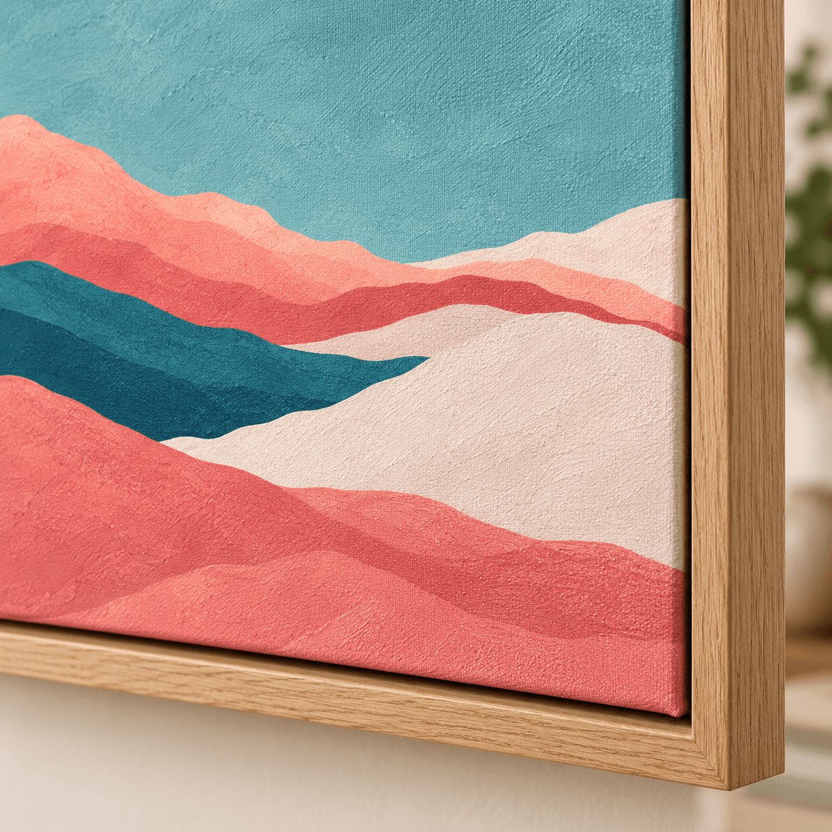 Desert Landscape Art – Coral Ridge by Rossetti Art, room context