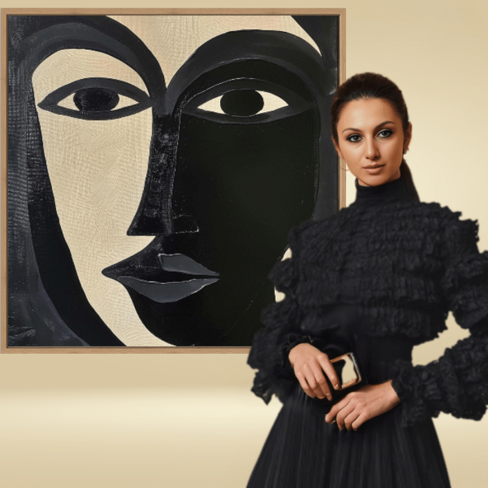 Canvas Print : "Divided Essence" - Figurative Abstract Art - Chiara Rossetti