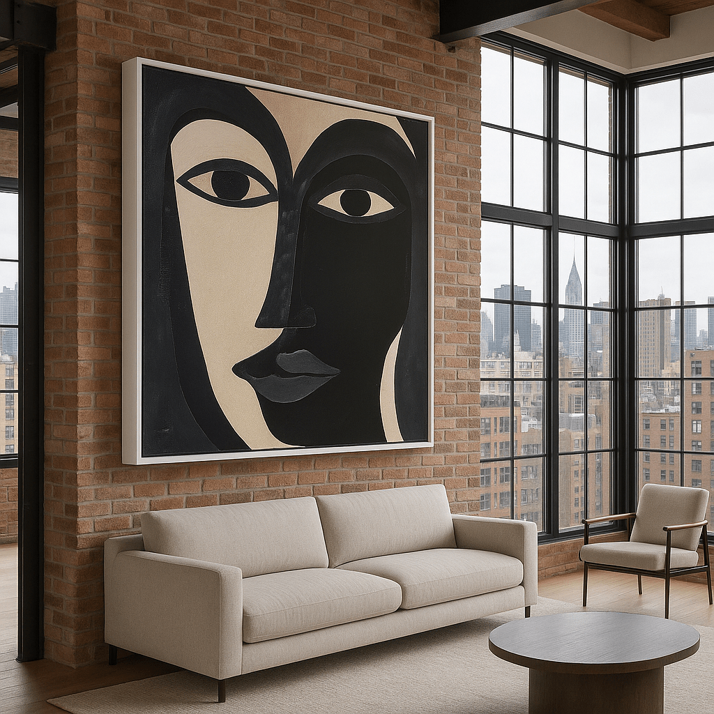 Canvas Print : "Divided Essence" - Figurative Abstract Art - Chiara Rossetti