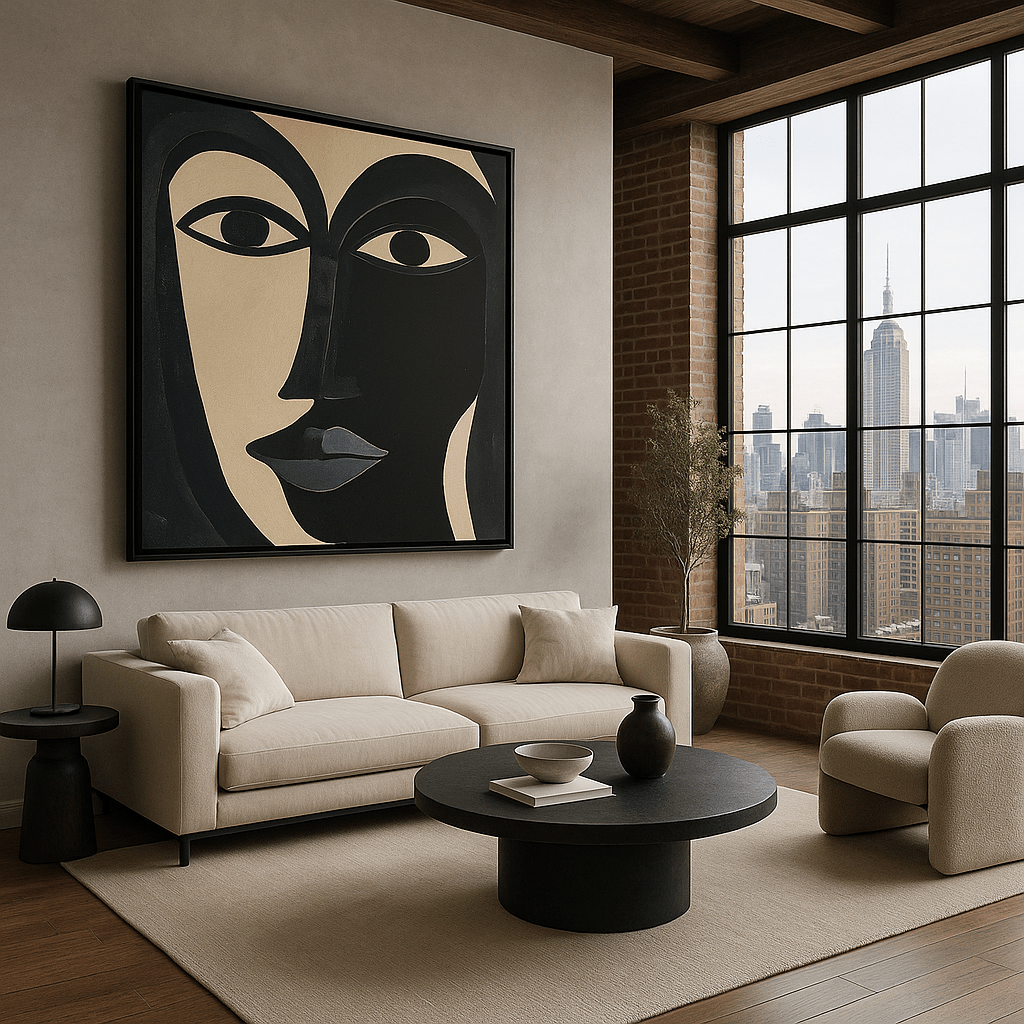 Canvas Print : "Divided Essence" - Figurative Abstract Art - Chiara Rossetti
