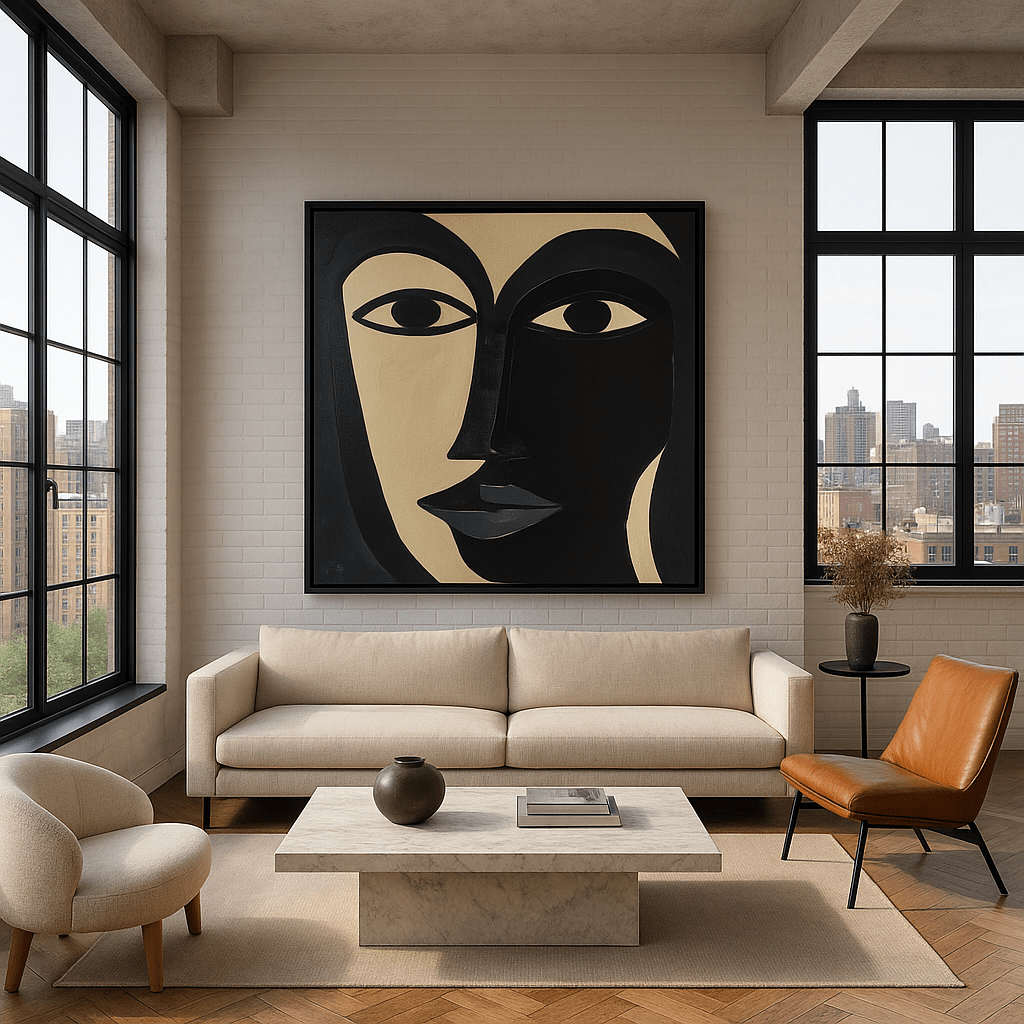 Canvas Print : "Divided Essence" - Figurative Abstract Art - Chiara Rossetti