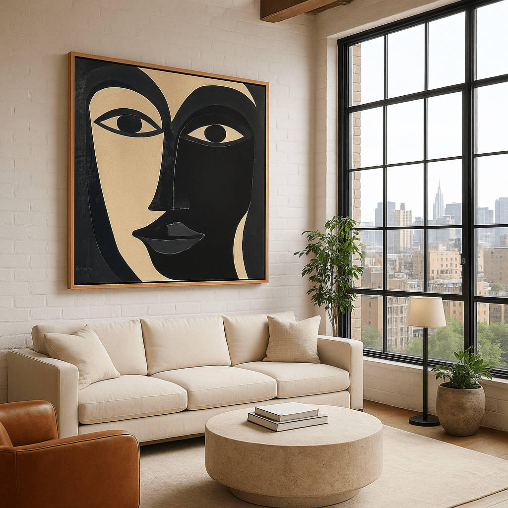 Canvas Print : "Divided Essence" - Figurative Abstract Art - Chiara Rossetti