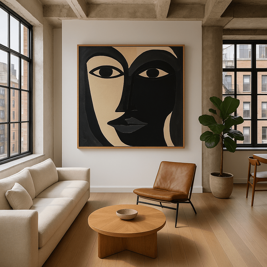Canvas Print : "Divided Essence" - Figurative Abstract Art - Chiara Rossetti