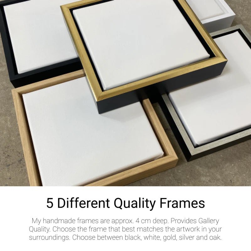 "Canvas Print: Duality of Colors - Abstract Portrait Art" - Chiara Rossetti