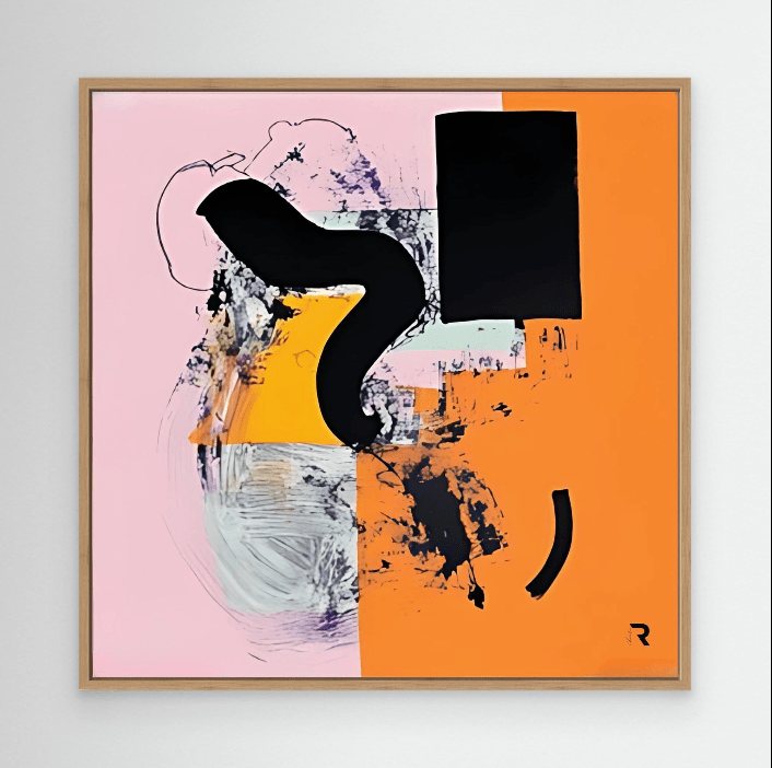 Canvas Print : Dynamic Flow – Abstract Geometric Wall Art Print modern abstract canvas wall art by Rossetti Art – luxury interior design artwork for living room, bedroom, office – Minimalist abstract art Minimalist Abstract Canvas Art Minimalist Art for Sale