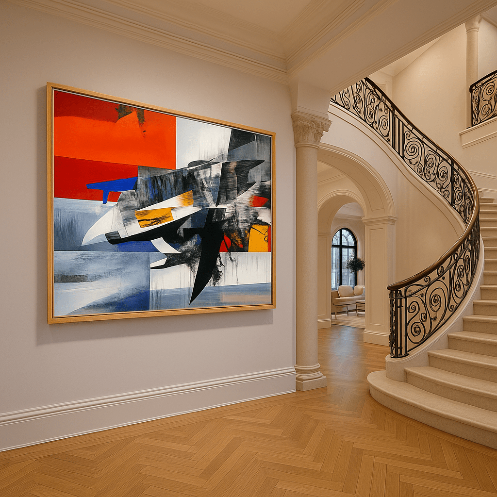 Canvas Print: "Dynamic Fusion" - Bold Abstract Wall Art - Chiara Rossetti