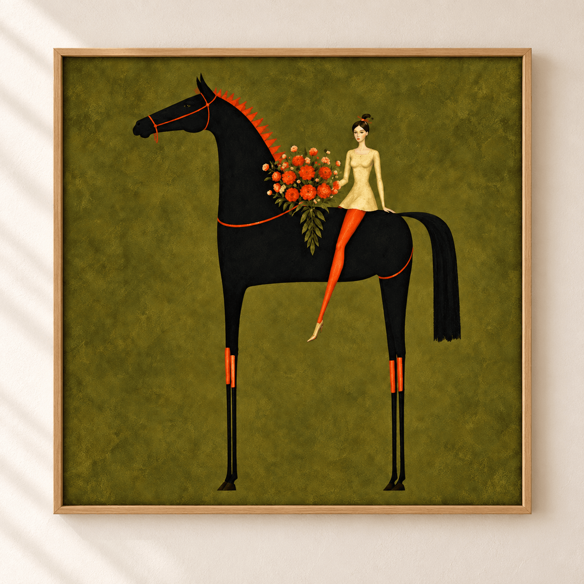 Equestrian Wall Art – Golden Rider by Rossetti Art