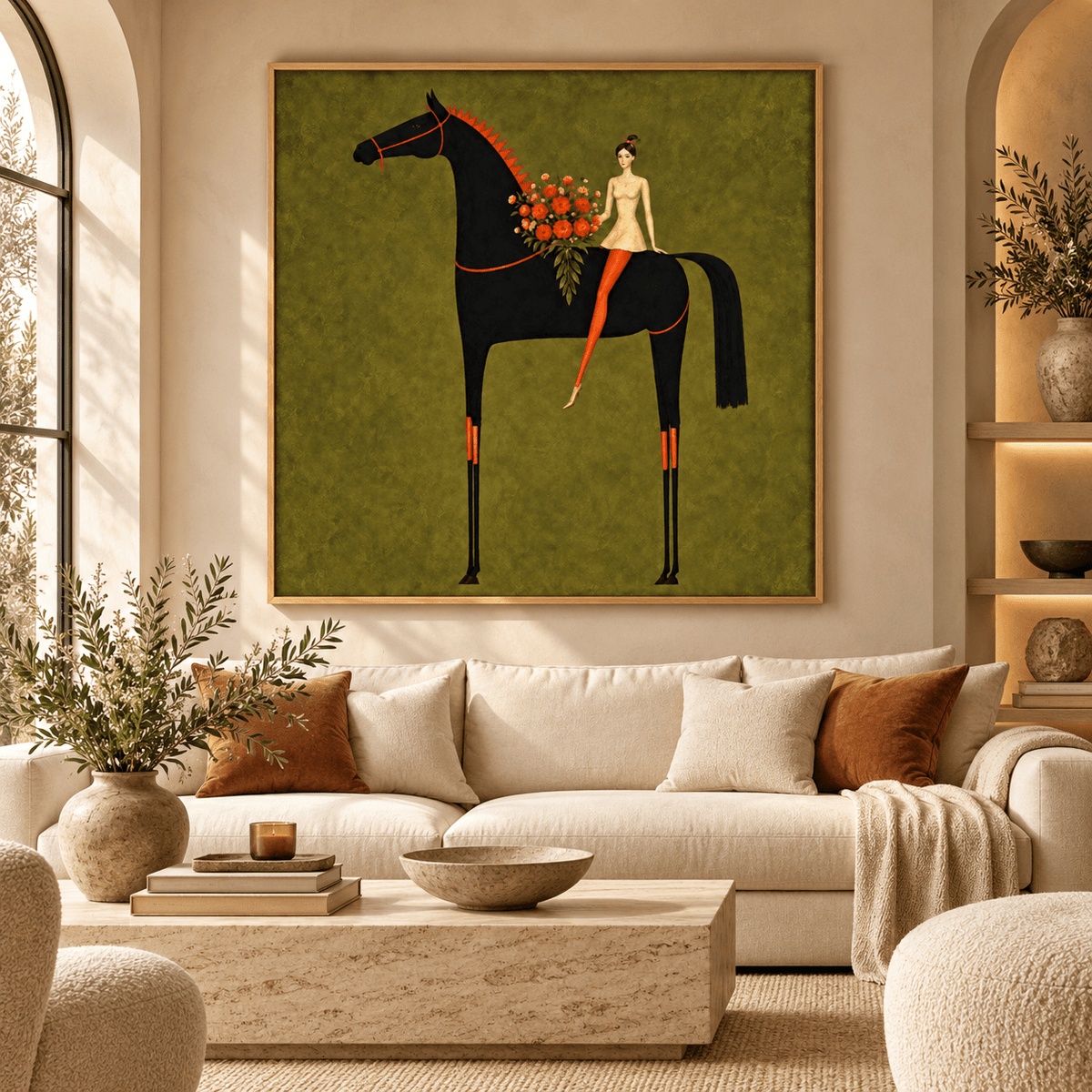 Equestrian Wall Art – Golden Rider by Rossetti Art