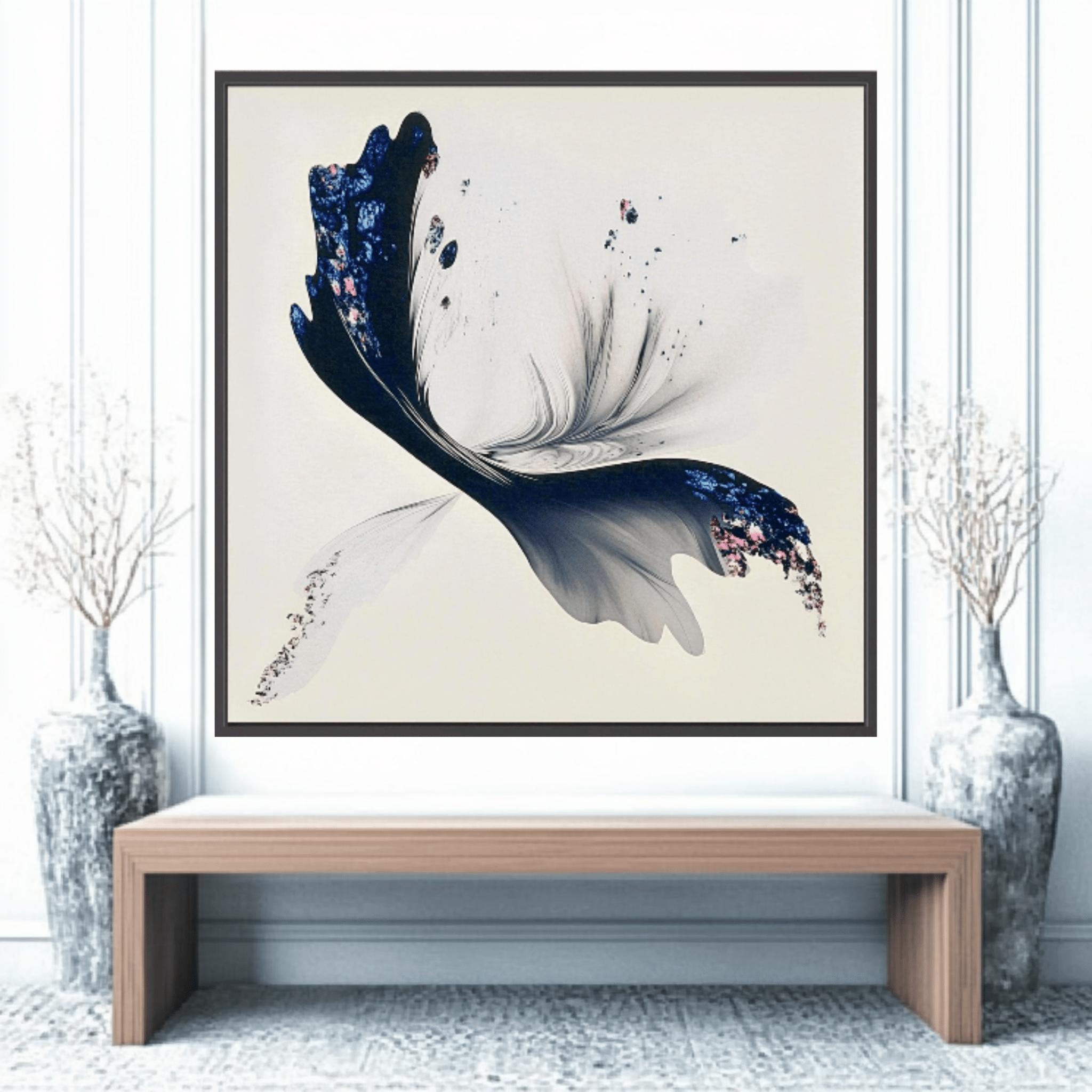 Canvas Print: Ethereal Flight – Abstract Butterfly Art - Chiara Rossetti