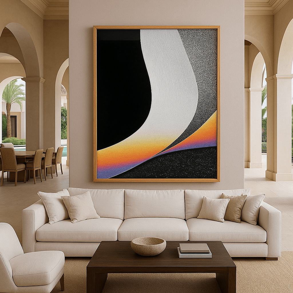 Canvas Print: "Ethereal Flow" – Minimalist Abstract Wall Art modern abstract canvas wall art by Rossetti Art – luxury interior design artwork for living room, bedroom, office – Abstract Art for Sale Abstract Canvas Print Contemporary Canvas Art