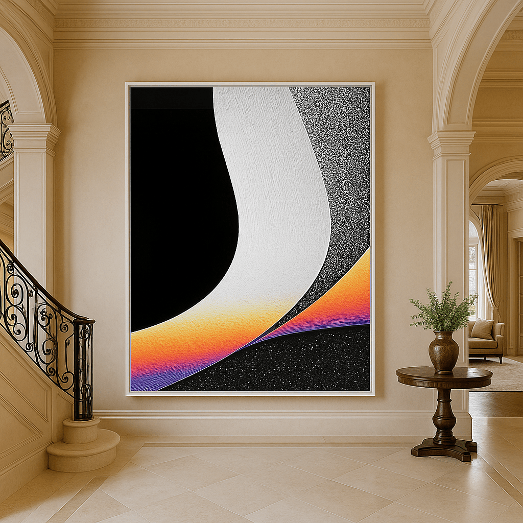 Canvas Print: "Ethereal Flow" – Minimalist Abstract Wall Art modern abstract canvas wall art by Rossetti Art – luxury interior design artwork for living room, bedroom, office – Abstract Art for Sale Abstract Canvas Print Contemporary Canvas Art