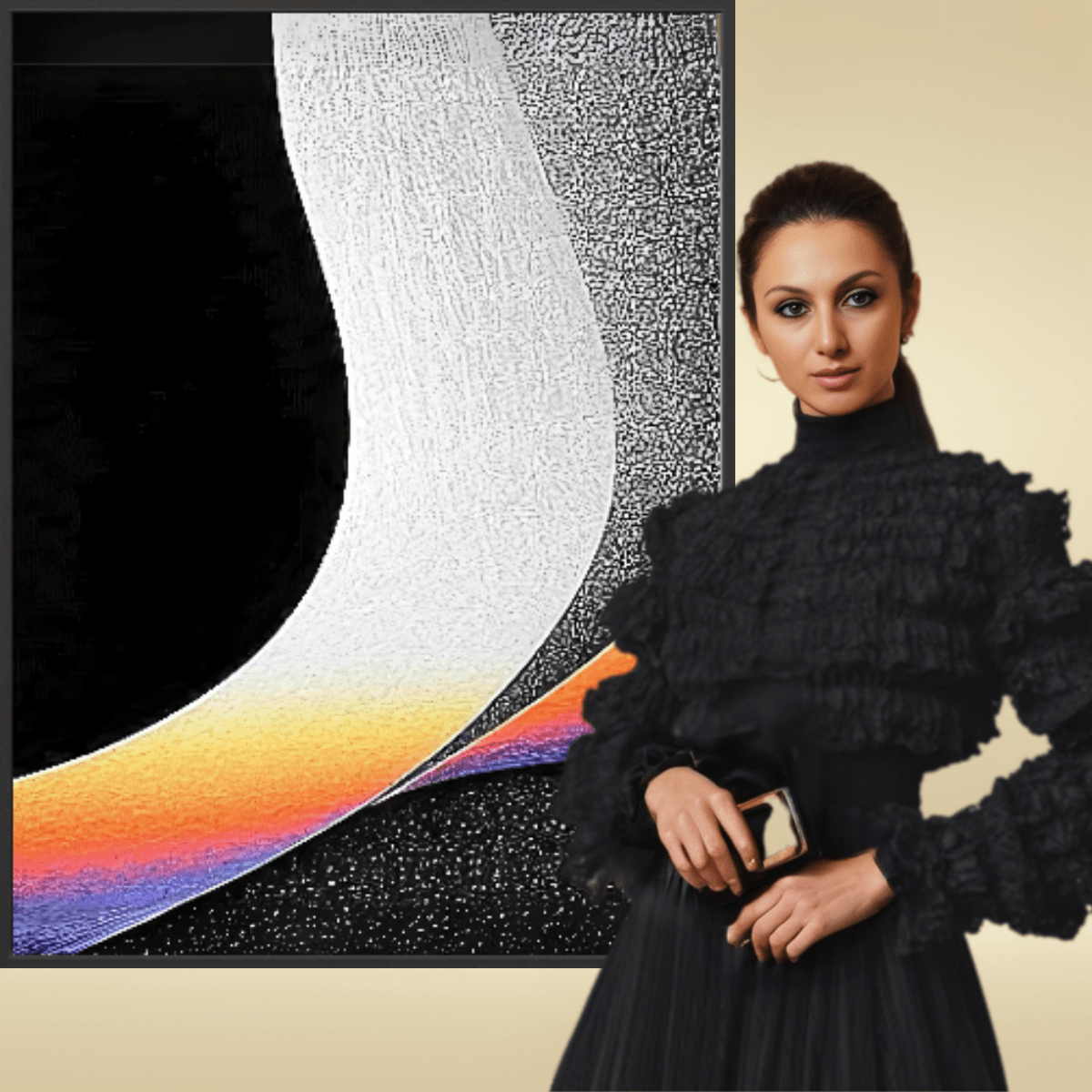 Canvas Print: "Ethereal Flow" – Minimalist Abstract Wall Art modern abstract canvas wall art by Rossetti Art – luxury interior design artwork for living room, bedroom, office – Abstract Art for Sale Abstract Canvas Print Contemporary Canvas Art