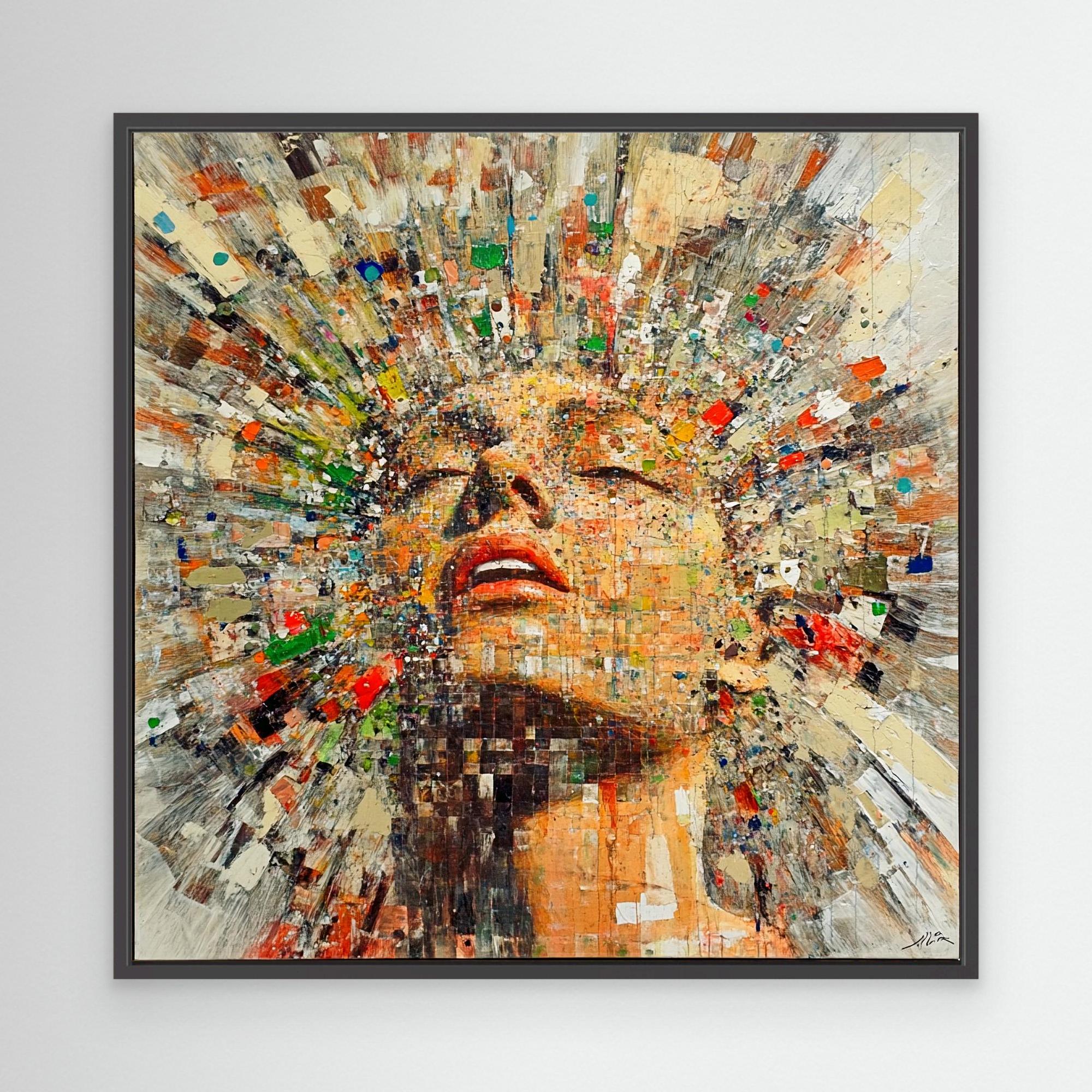 Canvas Print: "Euphoria Unleashed" - Vibrant Abstract Wall Art - Chiara Rossetti