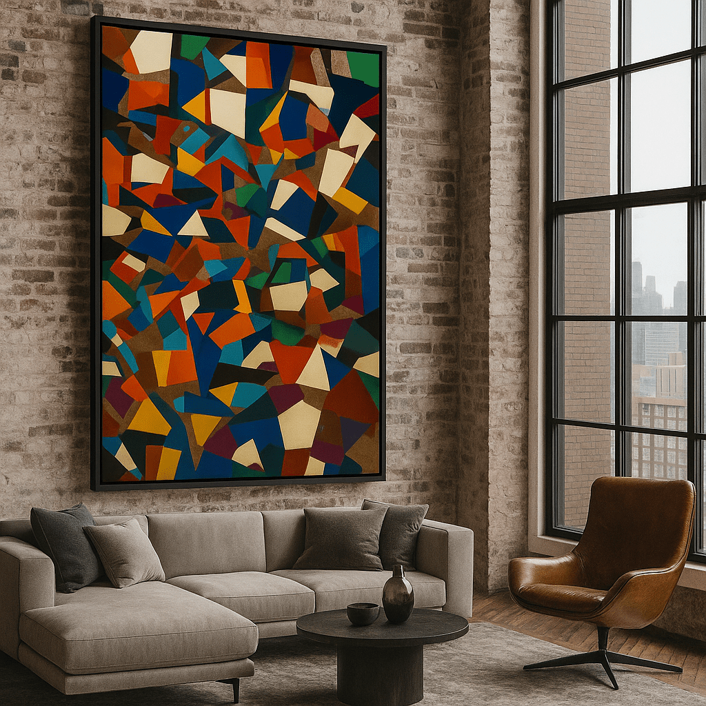 Canvas Print : "Fracture Funk" – Abstract Canvas Print for Bold Walls - Chiara Rossetti